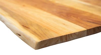 Massivholzmöbel-Tischplatte für Baumkantentisch