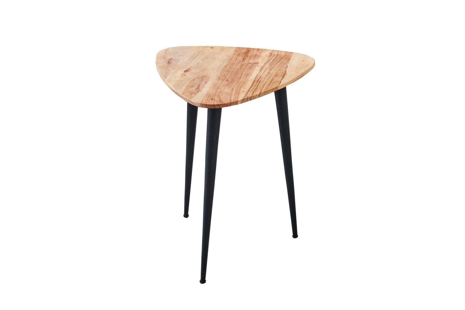 Beistelltisch 40x40 cm Akazie massiv & naturfarben Couchtisch Unikat ELSA – Bild 2