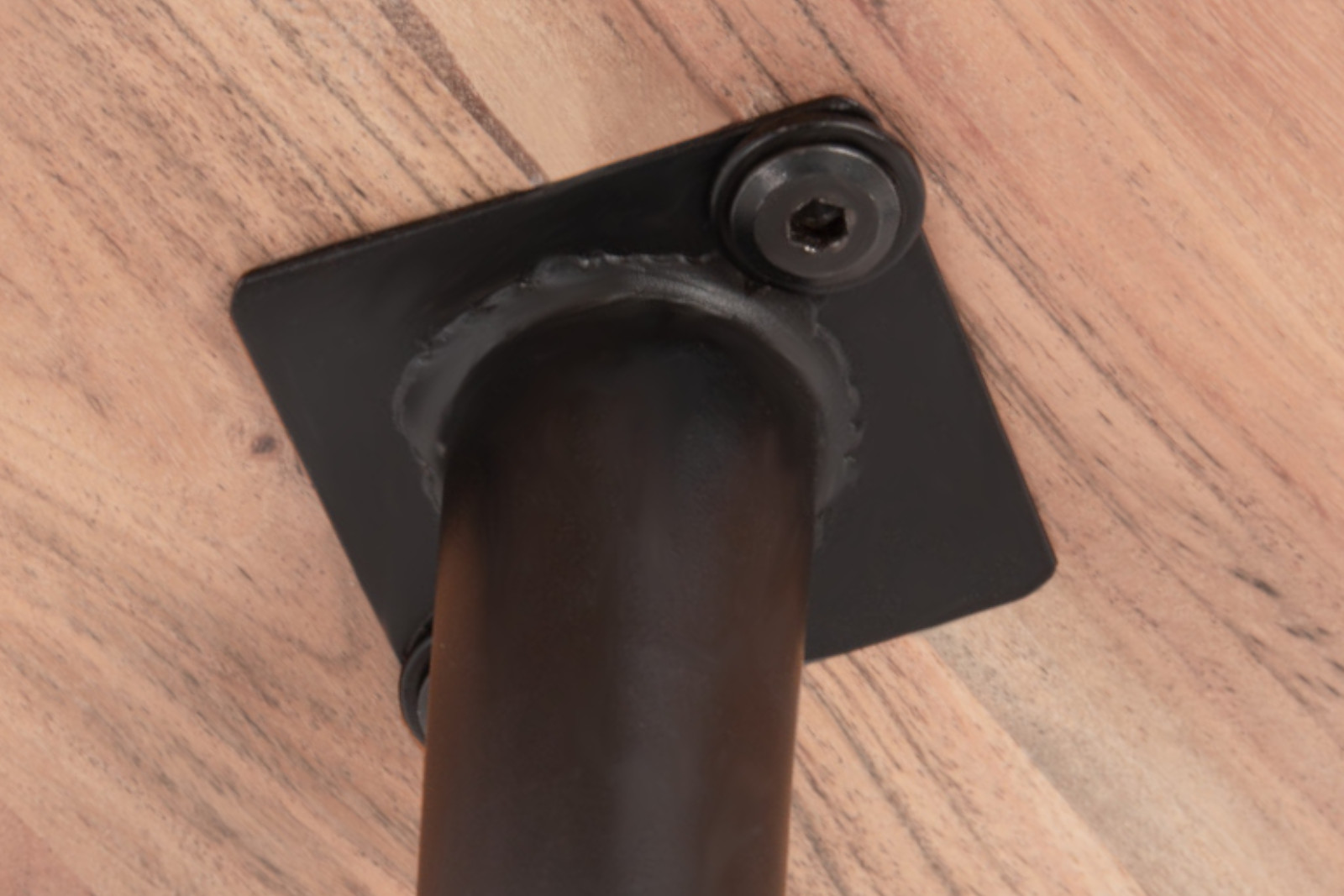 Beistelltisch 40x40 cm Akazie massiv & naturfarben Couchtisch Unikat ELSA – Bild 6