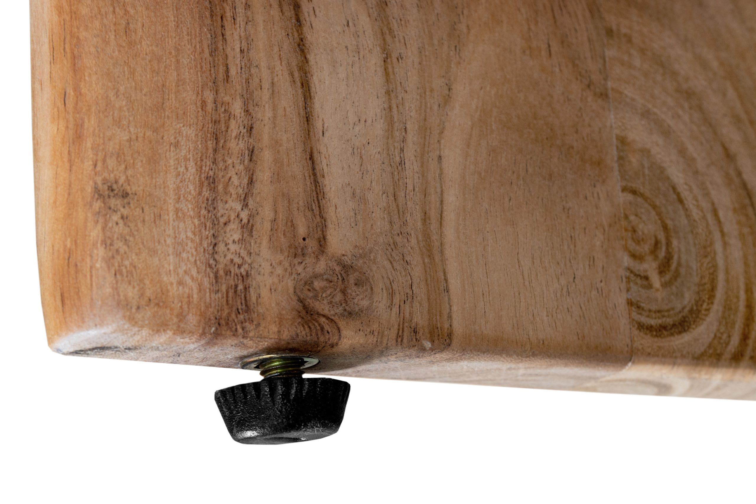 Couchtisch Akazienholz massiv natur Beistelltisch 130 x 70 x 45 cm DAHLIA I – Bild 8