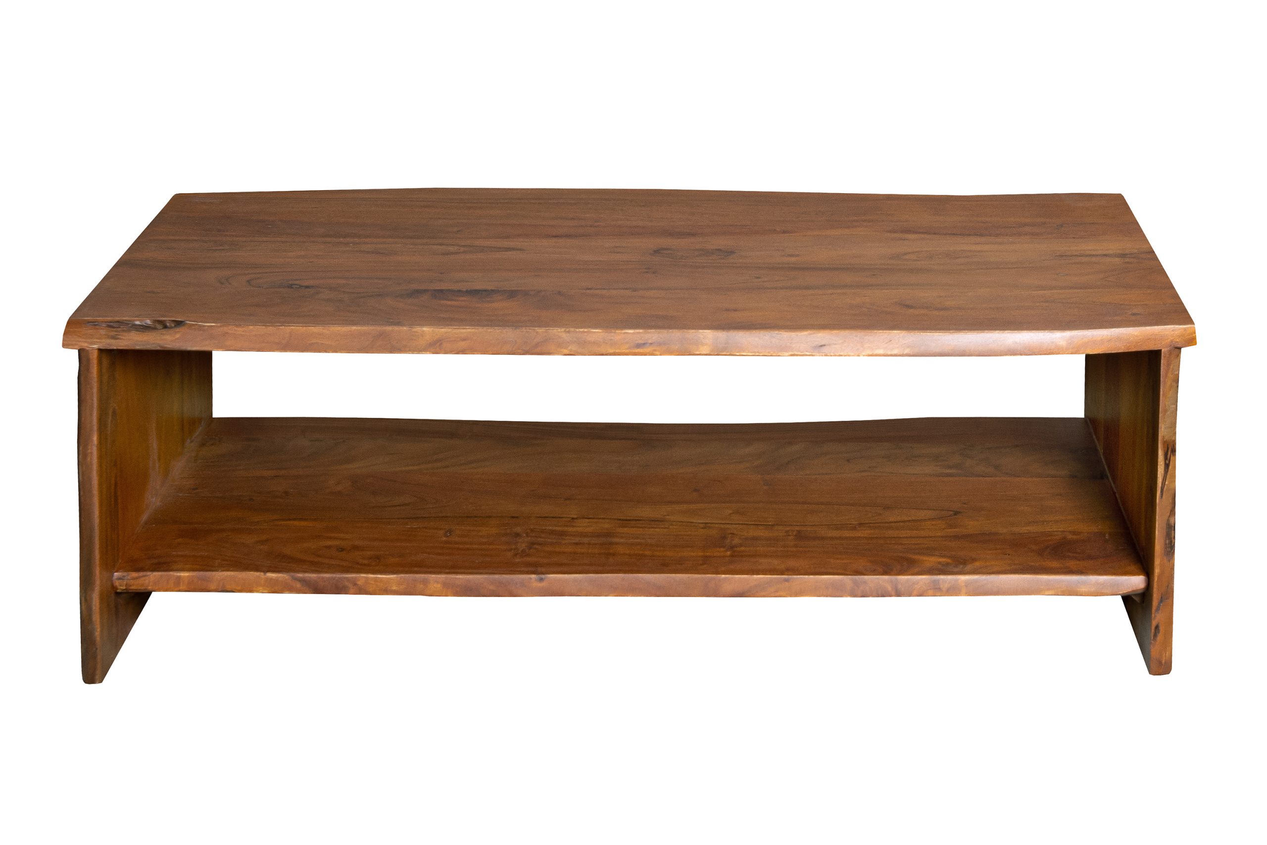 Couchtisch Akazienholz massiv nussbaum Beistelltisch 120 x 60 x 40 cm DAHLIA II – Bild 2