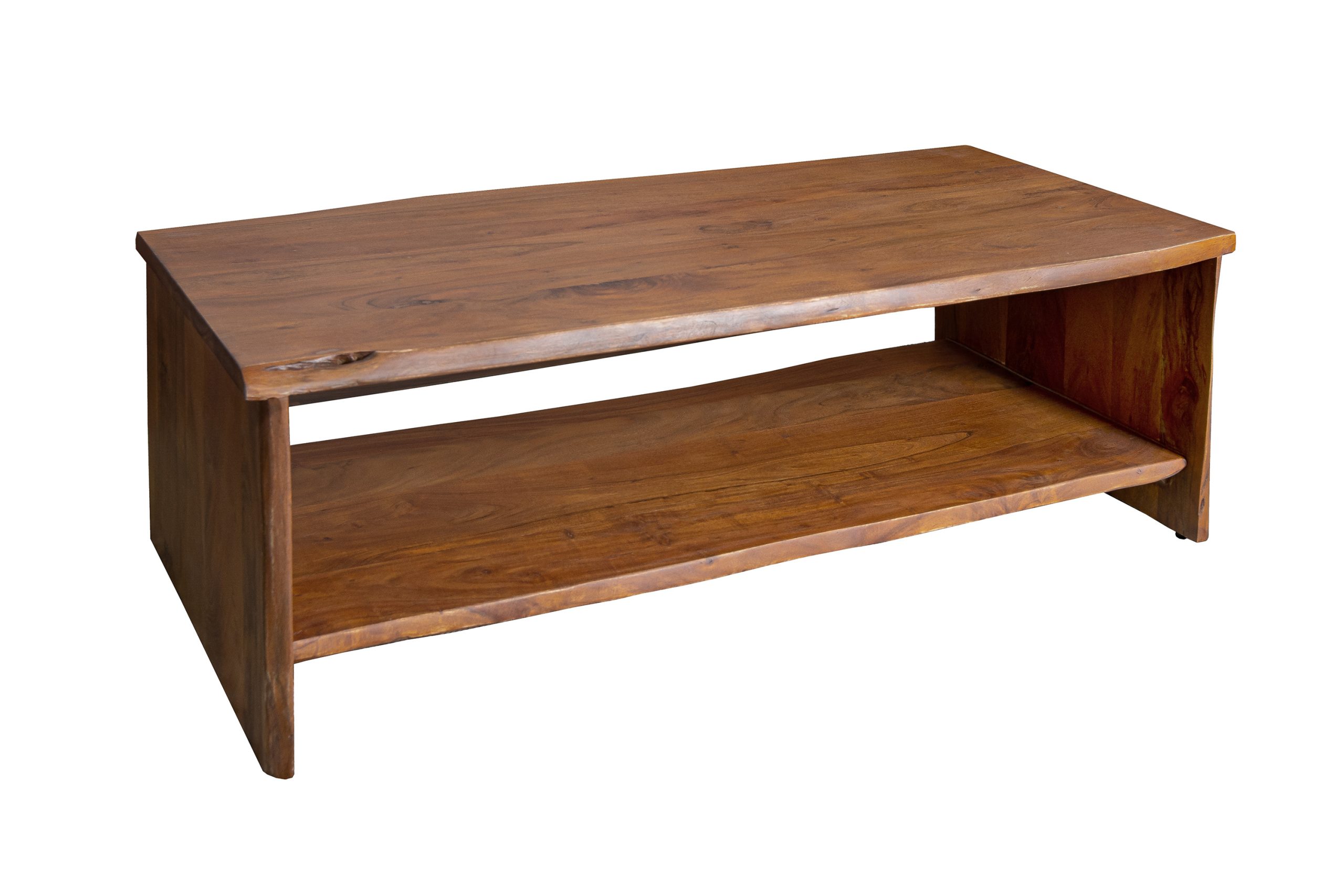 Couchtisch Akazienholz massiv nussbaum Beistelltisch 120 x 60 x 40 cm DAHLIA II – Bild 5