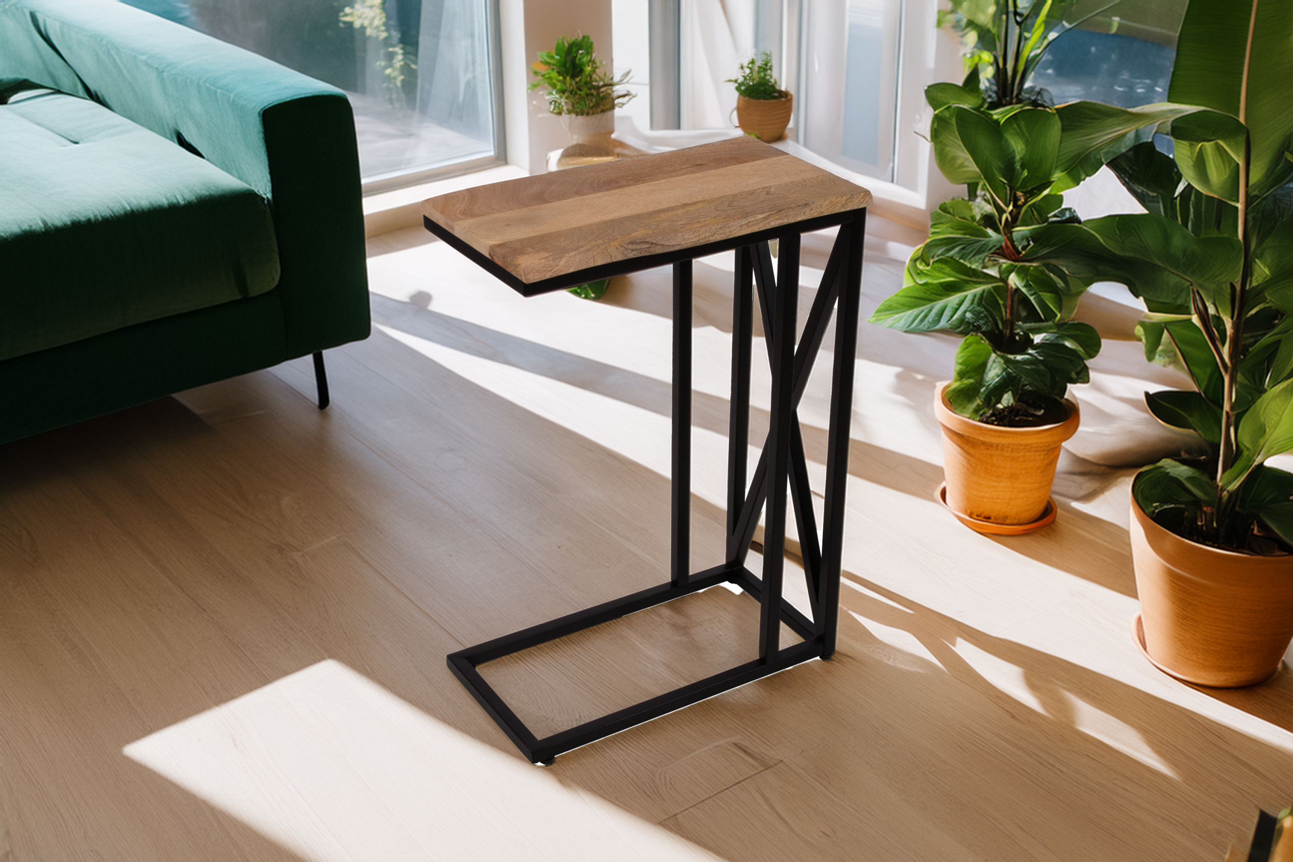 Laptoptisch Beistelltisch 47,5x27x67,5 cm Mango Ablage Granada