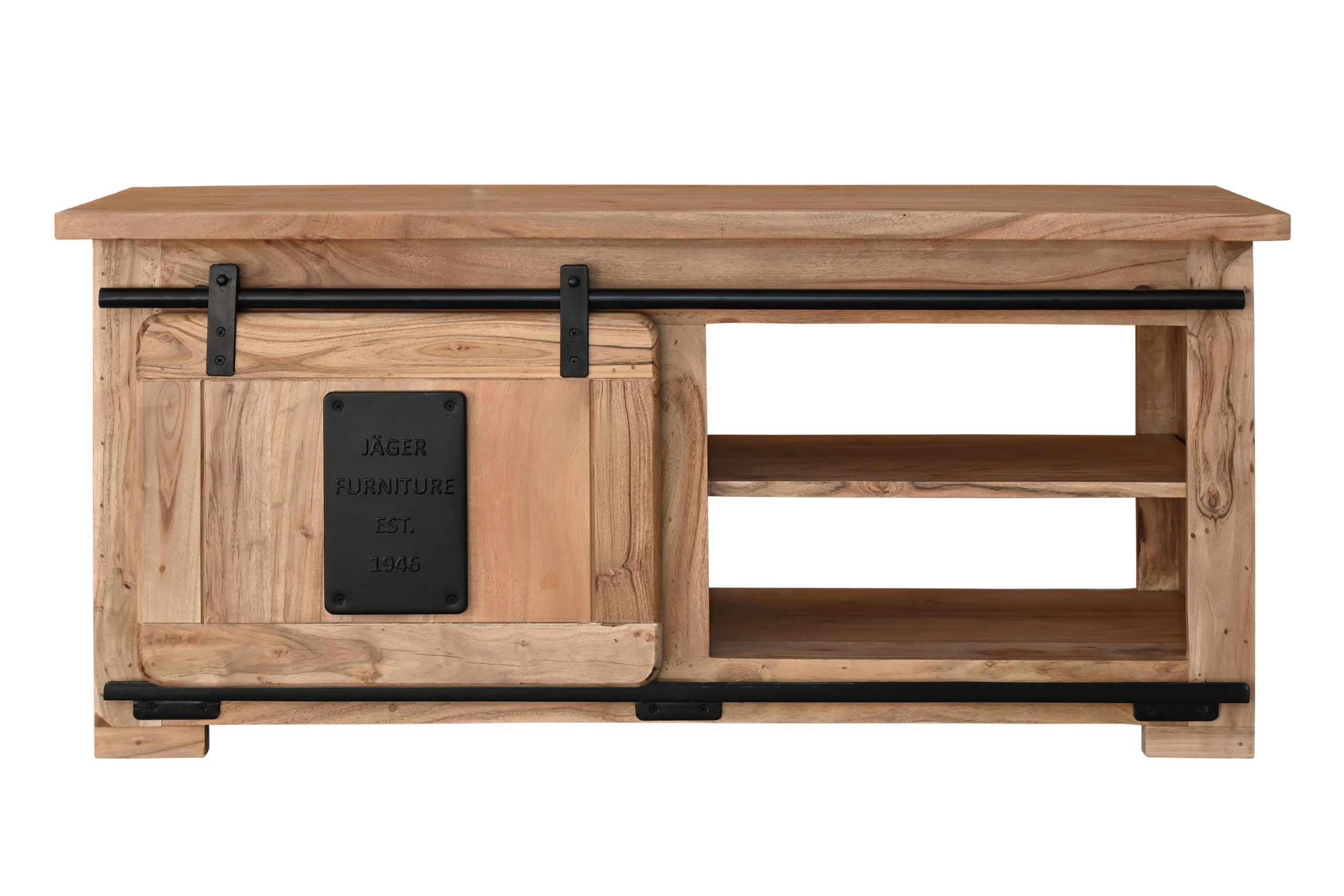 Couchtisch Akazienholz massiv natur Sofatisch 110 x 45 x 50 cm LIBRO II – Bild 6