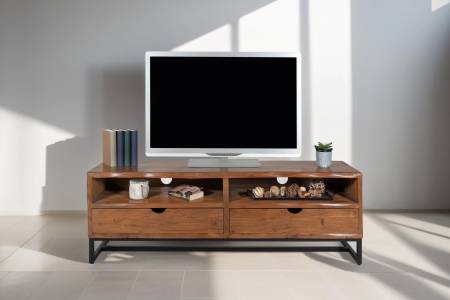 Lowboard Akazienholz massiv nussbaum TV-Board 160 x 40 x 50 cm SUKHOTHAI