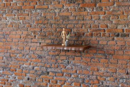 Wandregal Akazienholz nussbaum massiv 60 cm Holzregal Baumkante SUVA