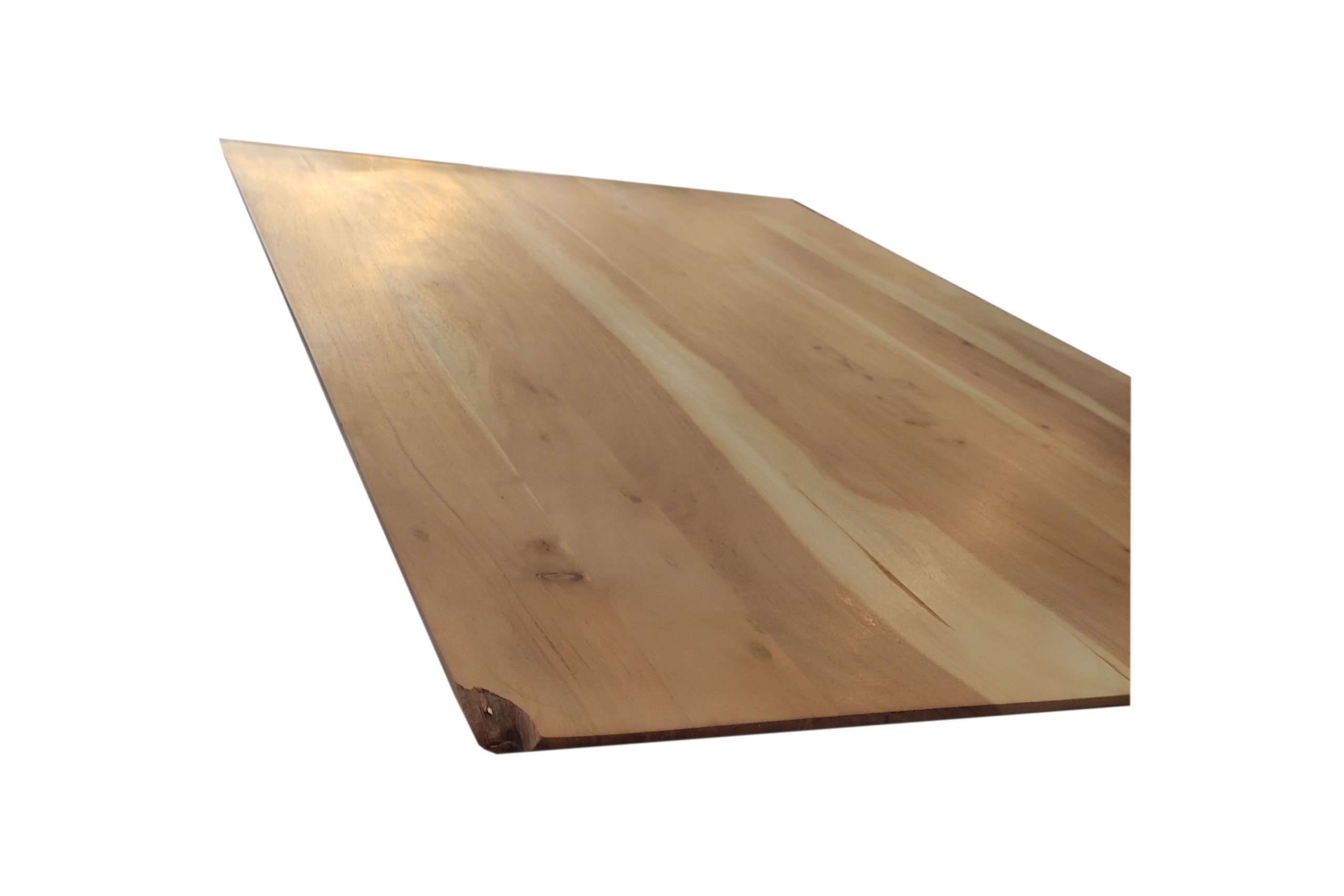 B-Ware Esstisch 120x80cm Akazie massiv nussbaum Schweizer Kante Spider-Gestell ABBY – Bild 4