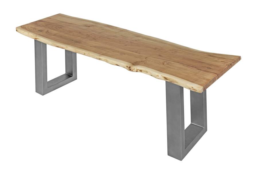 SAM_NEU-Esszimmer-Baumkante-Baenke-Noah-natur-silber_Beine-160-Sitzbank_Akazie_natur_silber_03-1