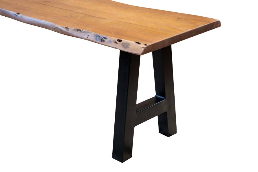 SAM_NEU-Esszimmer-Baumkante-Baenke-Quintus-nuss-A_FC3BCC39Fe-140-Quintus_nuss_A_Gestell_140_03