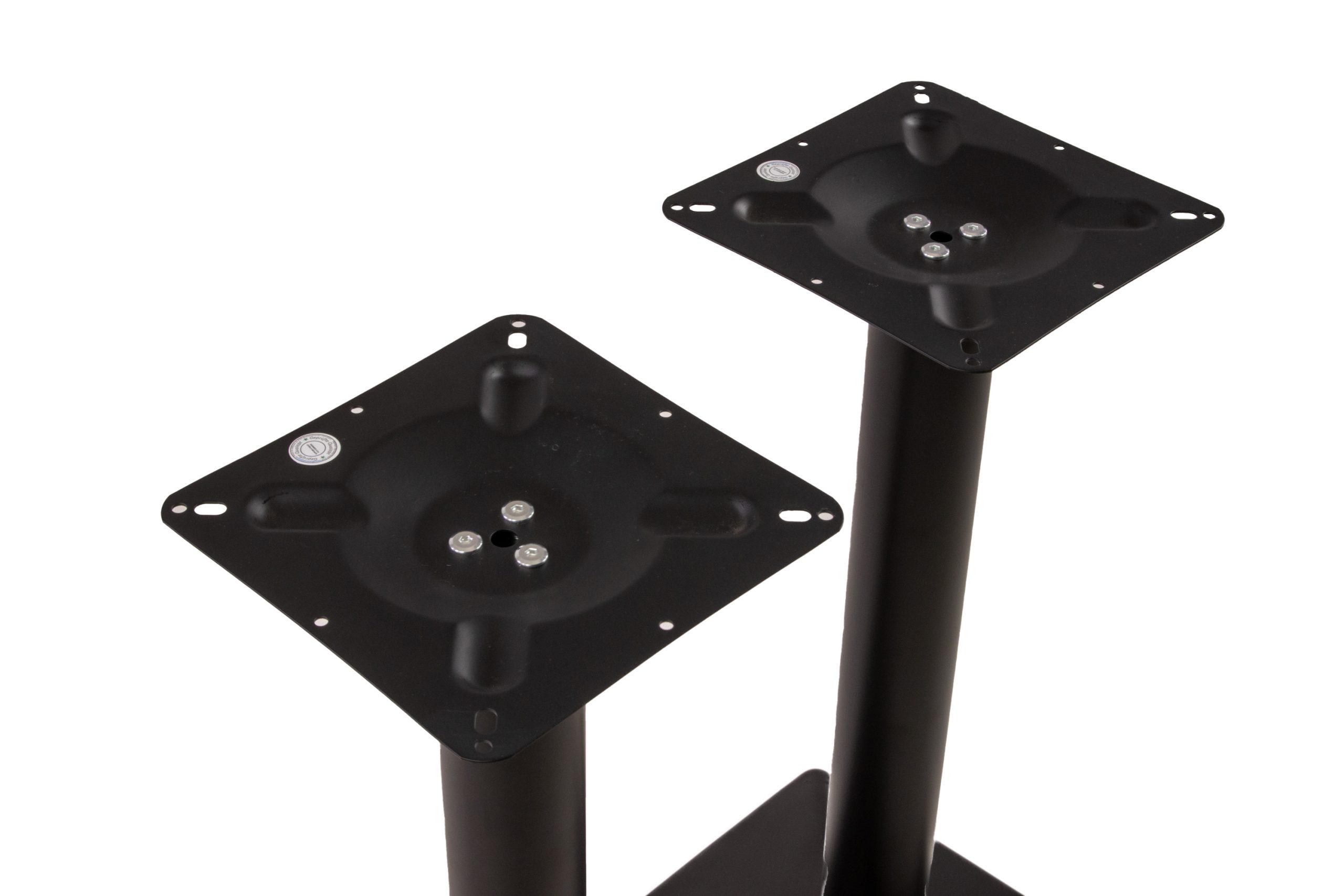 Tischgestell für Stehtische 40x70x72 cm Standfuß Doppelsäule schwarz – Bild 4