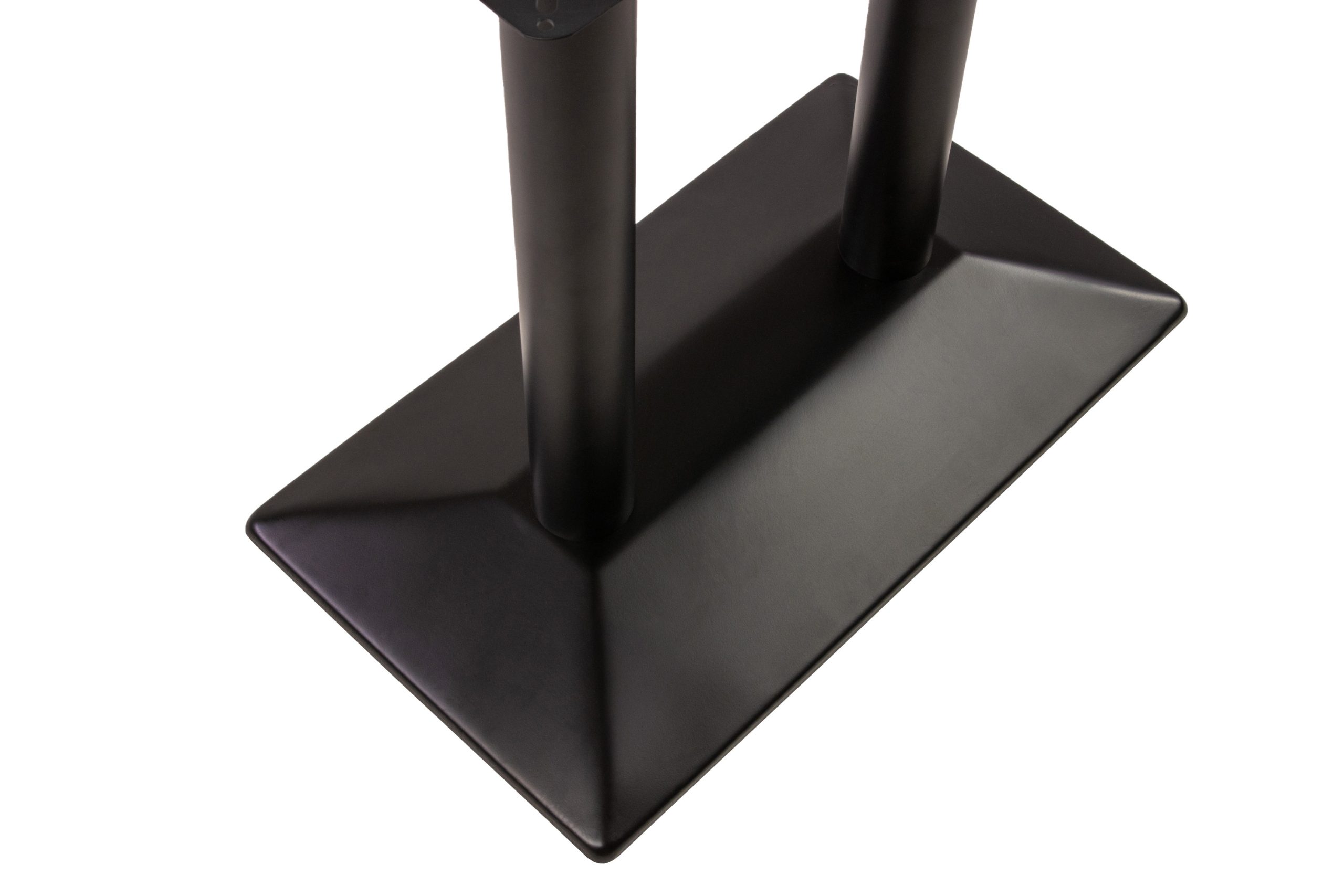 Tischgestell für Stehtische 40x70x72 cm Standfuß Doppelsäule schwarz – Bild 5