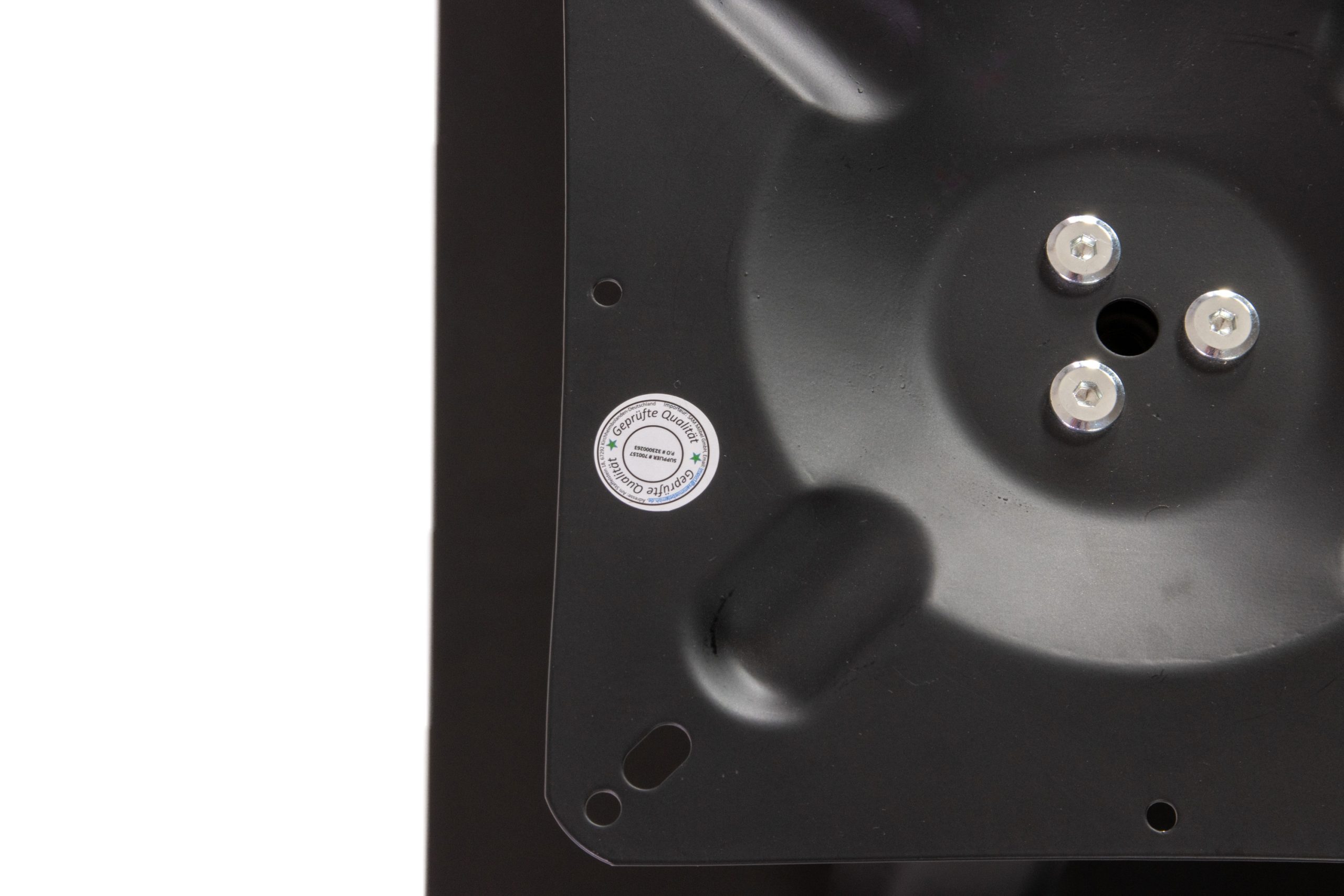 Tischgestell für Stehtische 40x70x72 cm Standfuß Doppelsäule schwarz – Bild 6