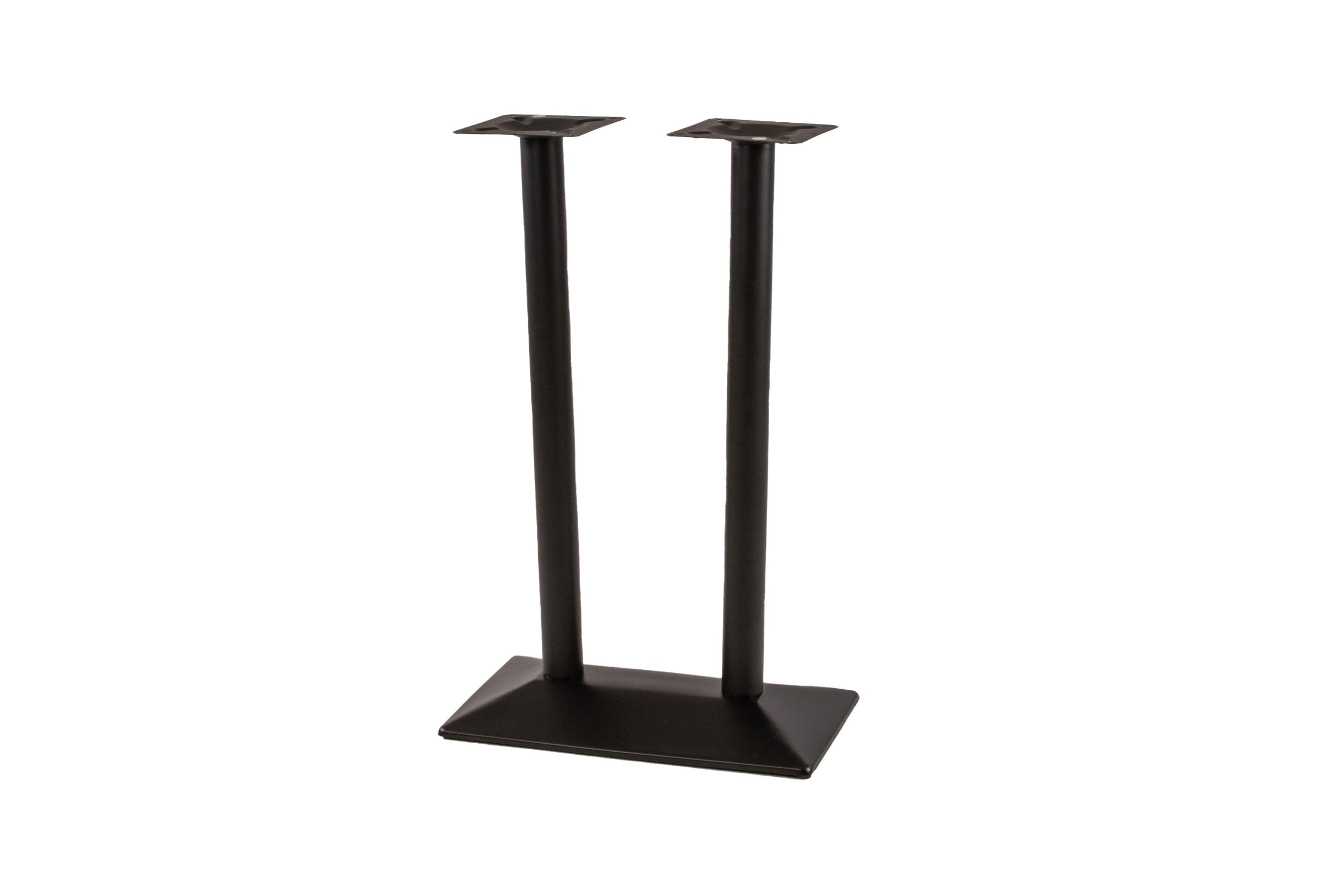 Tischgestell für Stehtische 40x70x110 cm Standfuß Doppelsäule Hoch schwarz