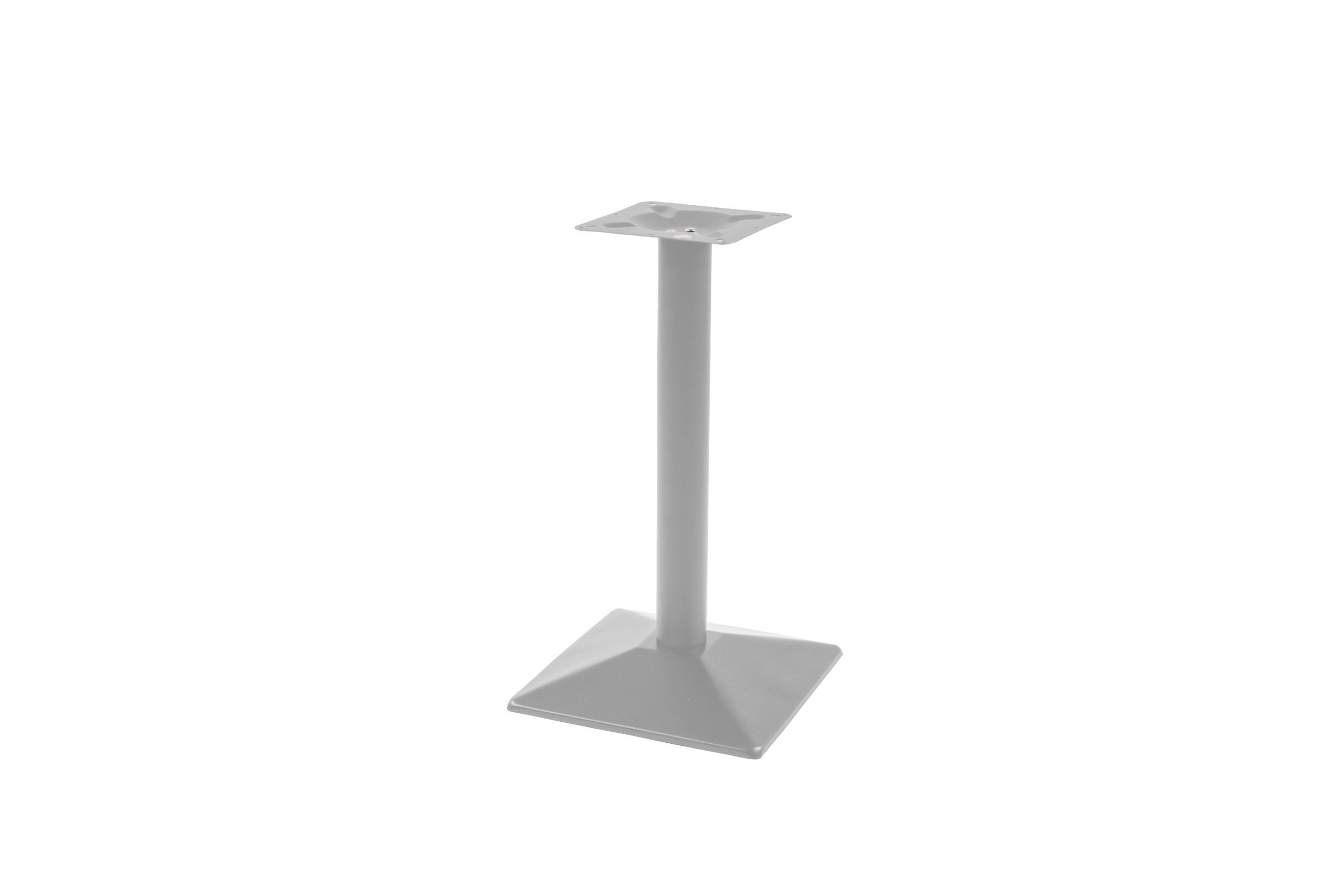 Tischgestell für Bistrotische & Esstische 50x50x72 cm Standfuß Einzelsäule silber