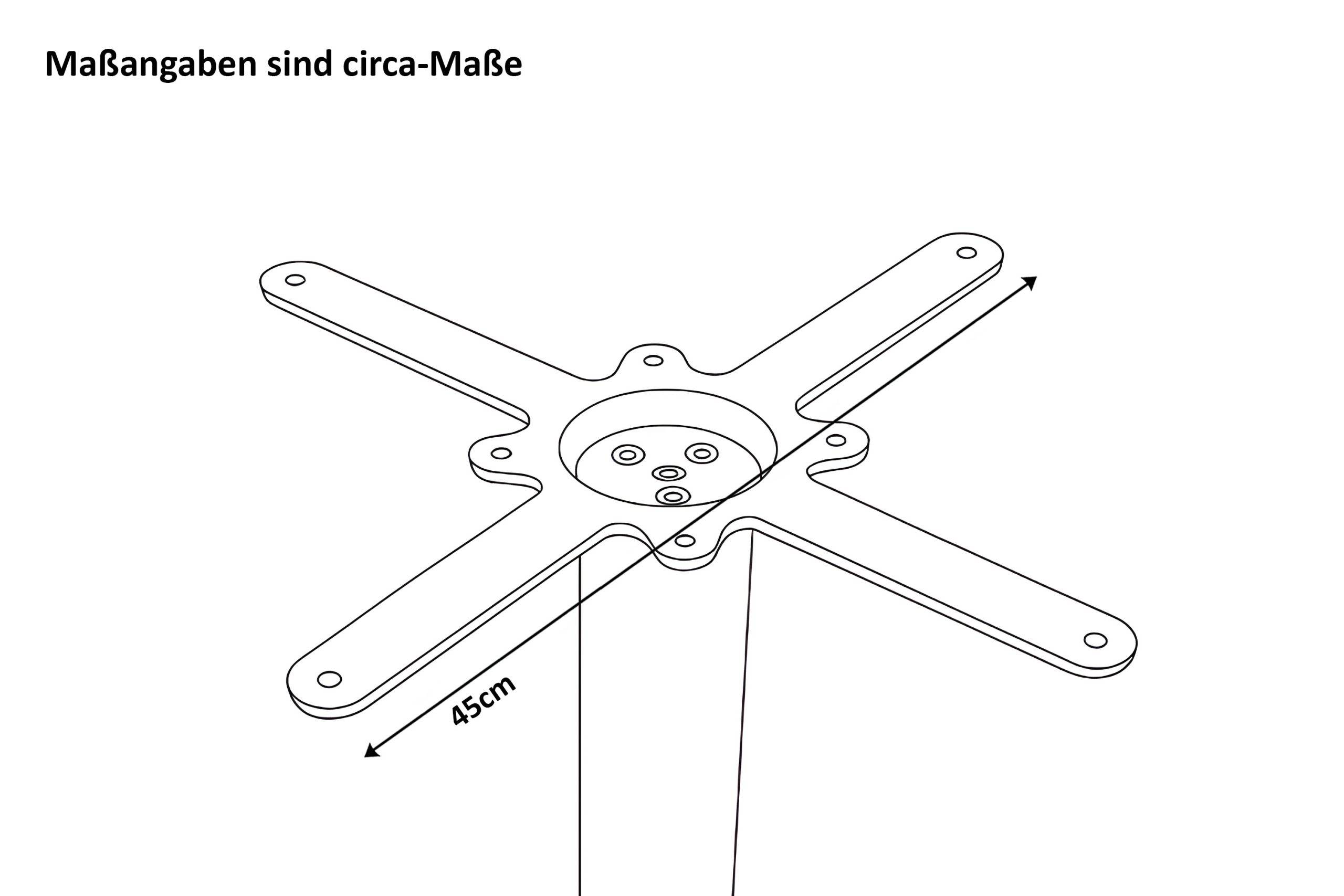 Tischgestell für Bistrotische & Esstische Standfuß Rund Ø 40 cm Säulenfuß aus Metall schwarz – Bild 3