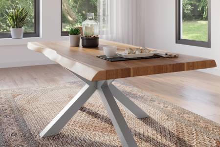 SAM_NEU-Esszimmer-Baumkante-Tische-Atlas-Natur-Spider-Gestell-silber-180-BKT_Atlas_natur_silber_04