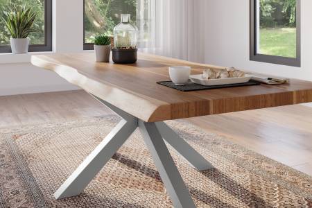 SAM_NEU-Esszimmer-Baumkante-Tische-Atlas-Natur-Spider-Gestell-silber-200-BKT_Atlas_natur_silber_04