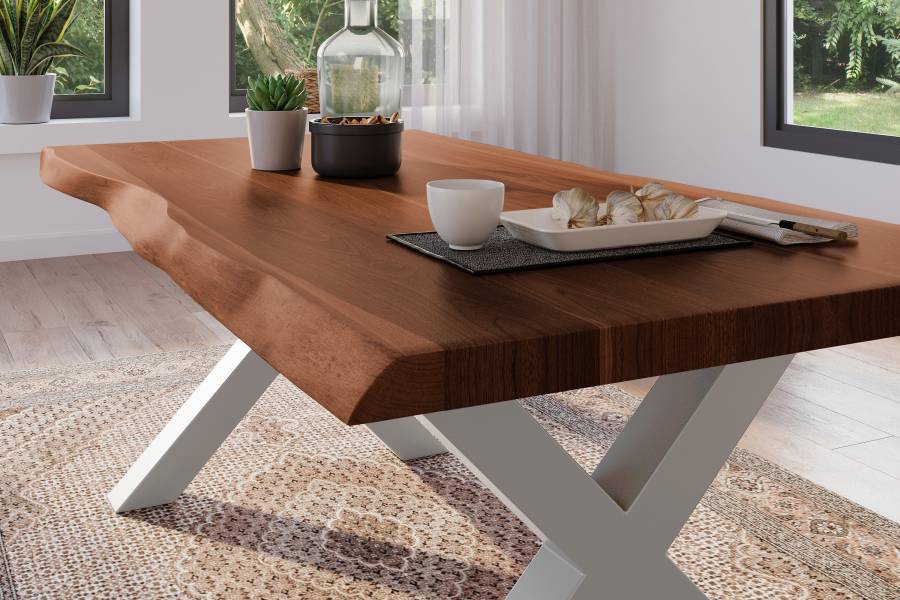 SAM_NEU-Esszimmer-Baumkante-Tische-Atlas-Nuss-X-Gestell-silber-160×85-BKT_Atlas_X_Gestell_silber_04