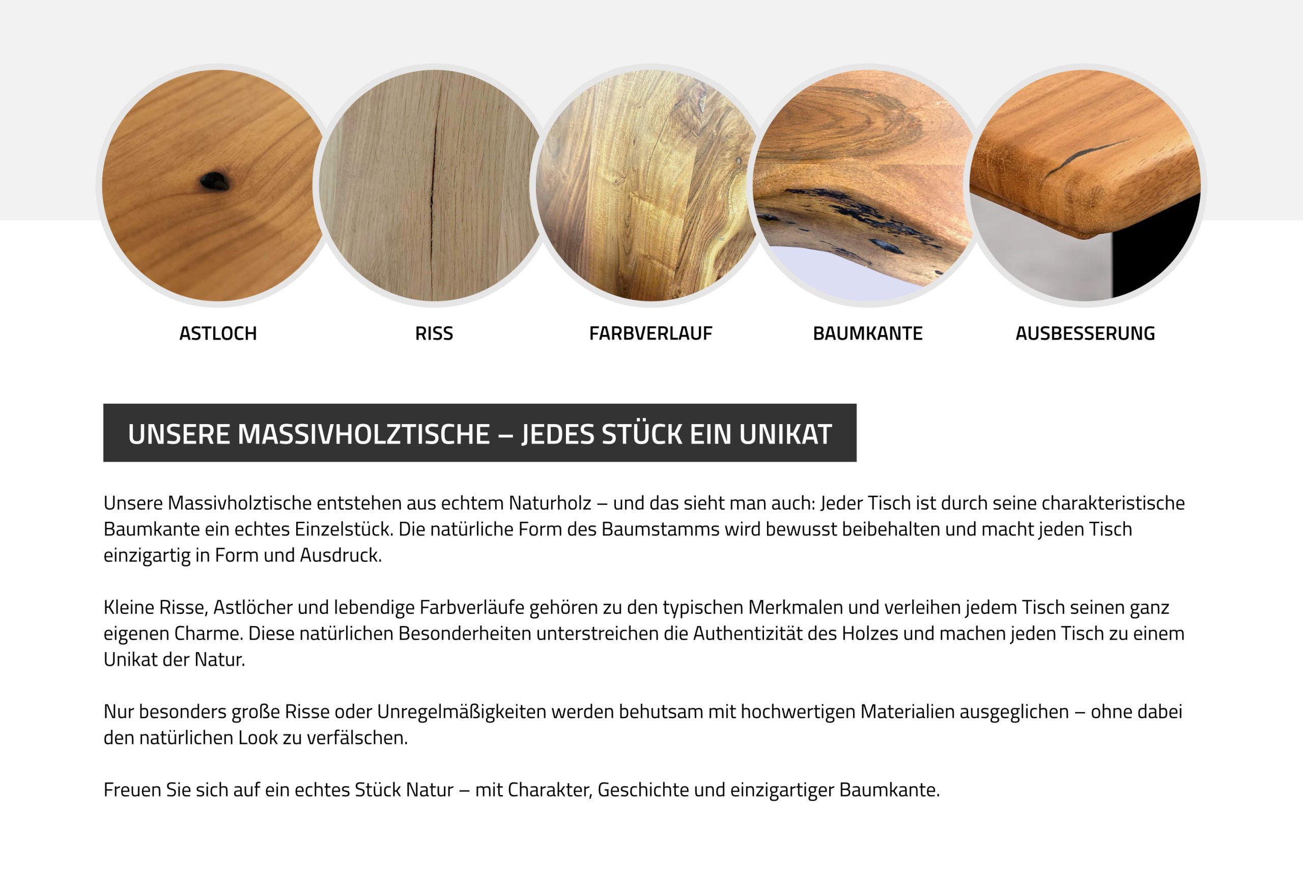 Esstisch Baumkante massiv Akazie nussbaum 120 x 80 Spider-Gestell silber BENNI – Bild 8