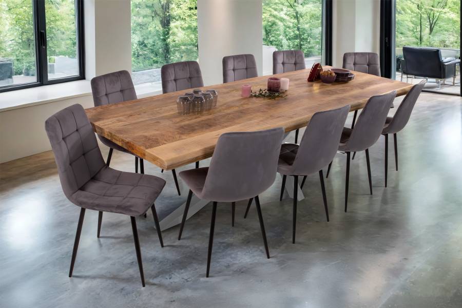 SAM_NEU-Esszimmer-Baumkante-Tische-Cali_aufgedoppelt-Spider_Gestell-mango-silber-300-BKT_Cali_mango_rough_06-1