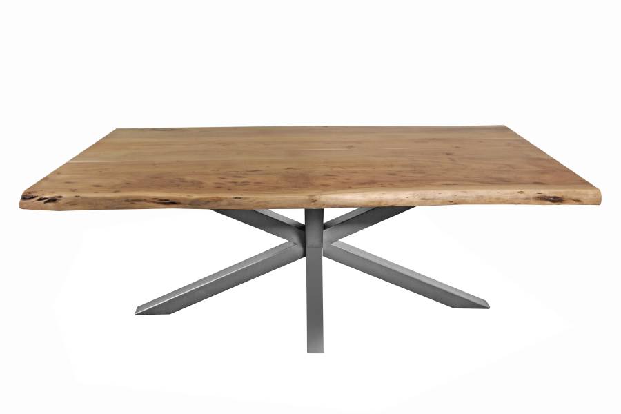 SAM_NEU-Esszimmer-Baumkante-Tische-Cali_aufgedoppelt-Spider_Gestell-natur-silber-280-Cali_natur_280_05