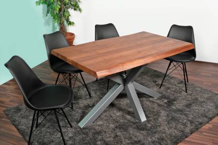 SAM_NEU-Esszimmer-Baumkante-Tische-Cali_aufgedoppelt-Spider_Gestell-nuss-silber-140-Cali_nussbaum_140_02