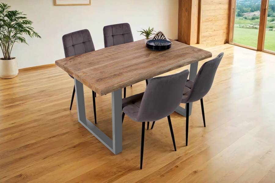 SAM_NEU-Esszimmer-Baumkante-Tische-Cali_aufgedoppelt-U_Gestell-mango-silber-140-BKT_Cali_mango_rough_06-1