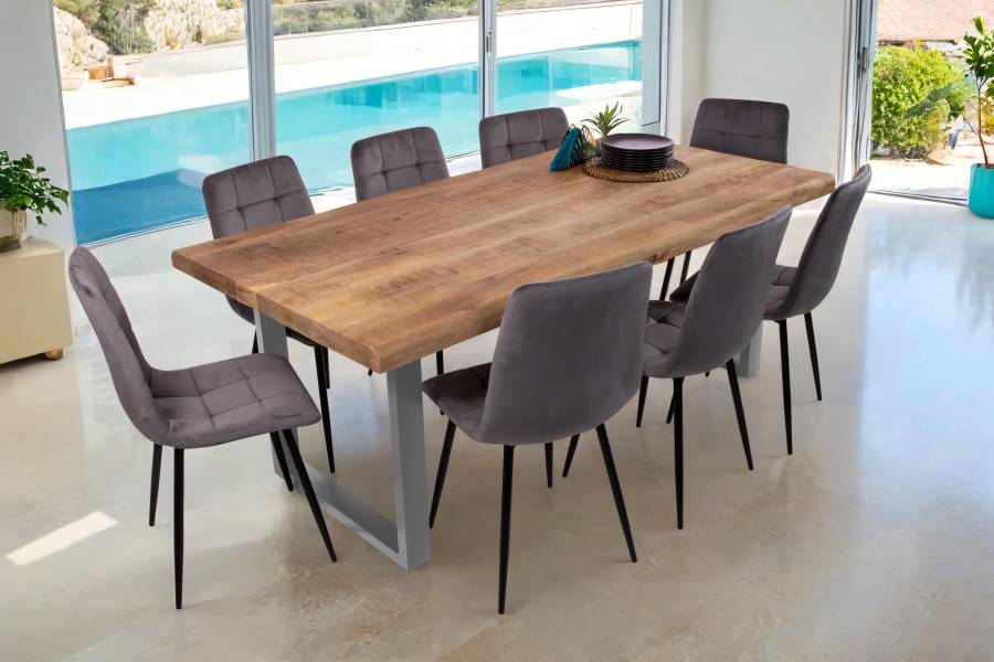 SAM_NEU-Esszimmer-Baumkante-Tische-Cali_aufgedoppelt-U_Gestell-mango-silber-220-BKT_Cali_mango_rough_06