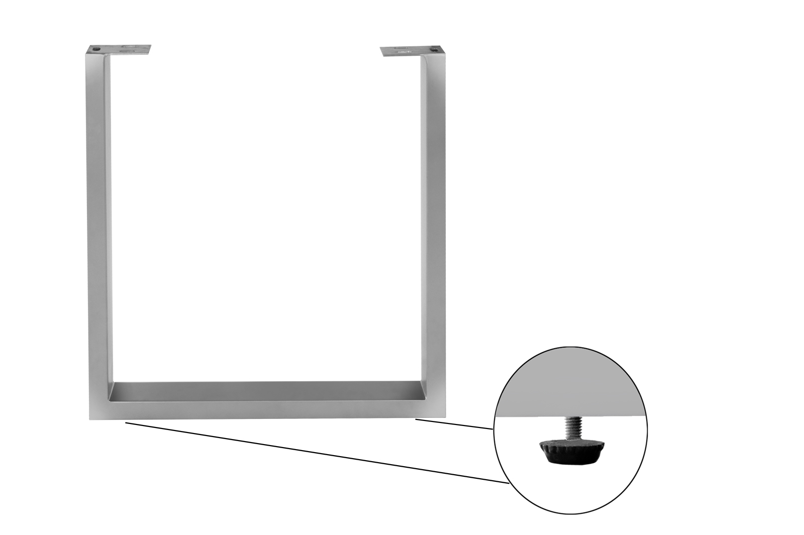 B-Ware Esstisch Baumkante Akazie massiv 50mm Natur 280 x 100 cm U-Gestell silber CALI – Bild 9