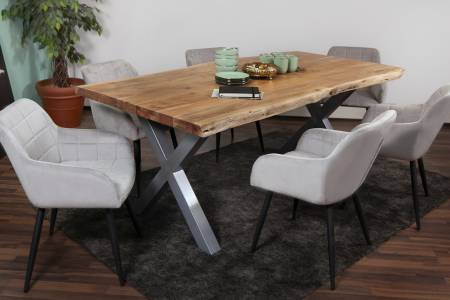 SAM_NEU-Esszimmer-Baumkante-Tische-Cali_aufgedoppelt-X_Gestell-BKT-natur-silber-280-BKT_Cali_05-1