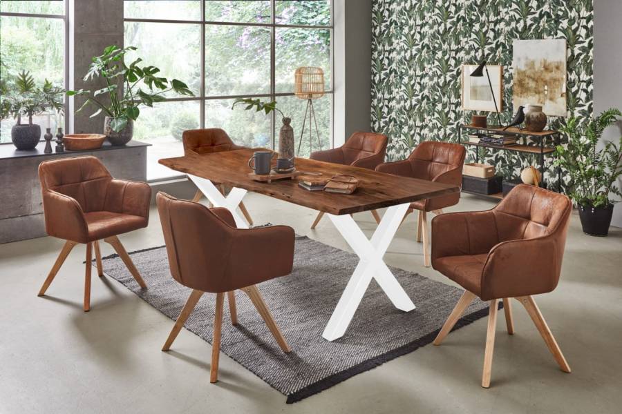 SAM_NEU-Esszimmer-Baumkante-Tische-Frederik-X-Gestell_weiss-nuss-120-Frederik_120_Nuss_X_Weiss_04