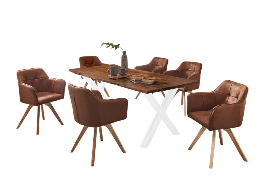 SAM_NEU-Esszimmer-Baumkante-Tische-Frederik-X-Gestell_weiss-nuss-200-Frederik_200_Nuss_X_Weiss_05