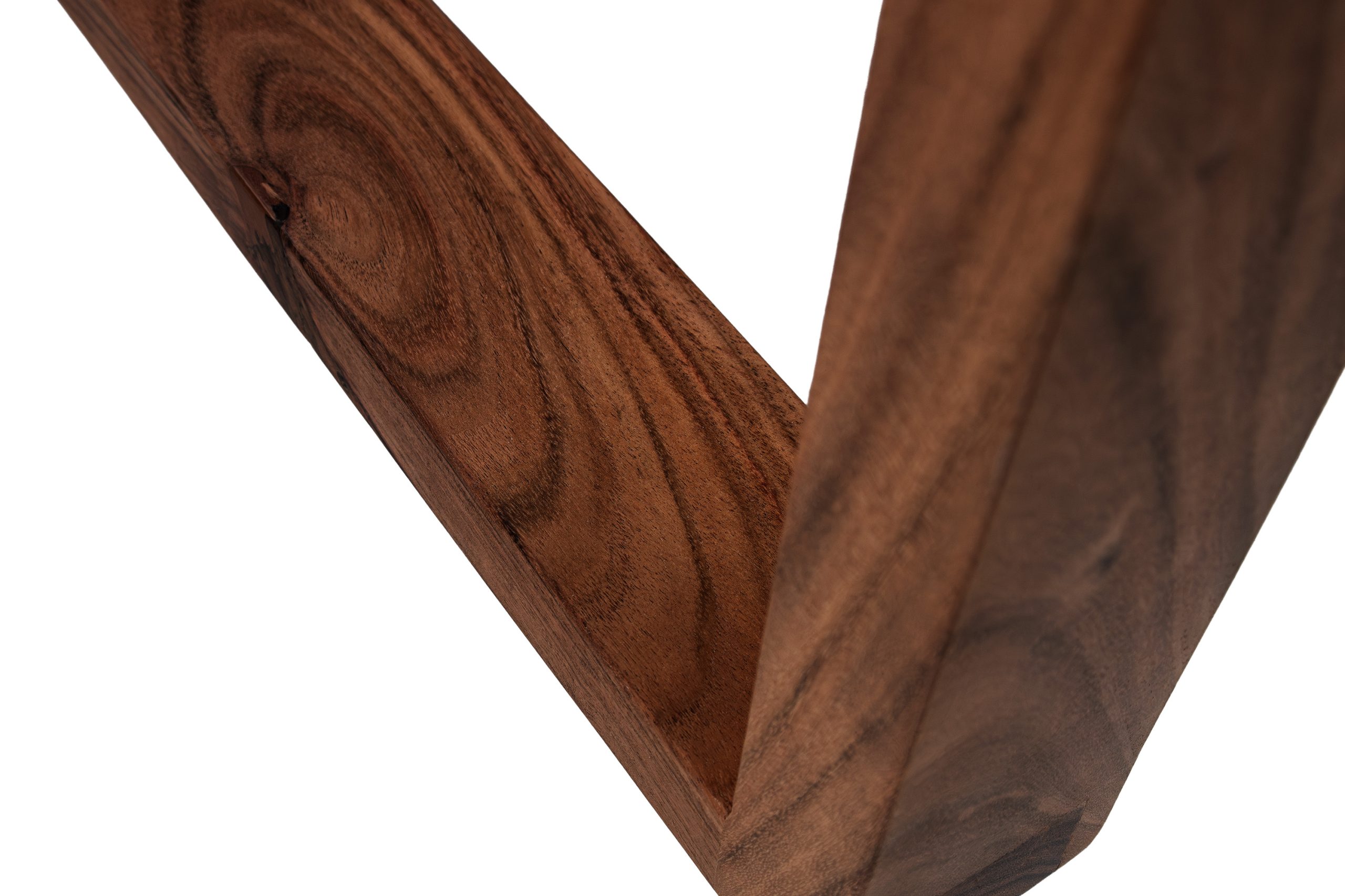 Esstisch Baumkante massiv 160 x 85 cm Akazie nussbaum U-Gestell Holz nussbaum GRAZ – Bild 7