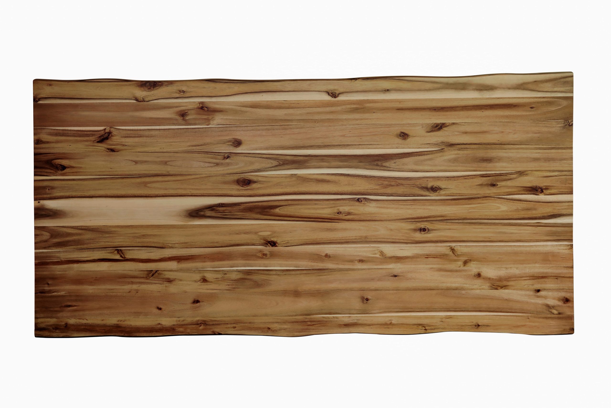 Esstisch Baumkante 200 x 100 cm Akazie massiv Honig Spider-Gestell schwarz HARLEY – Bild 6