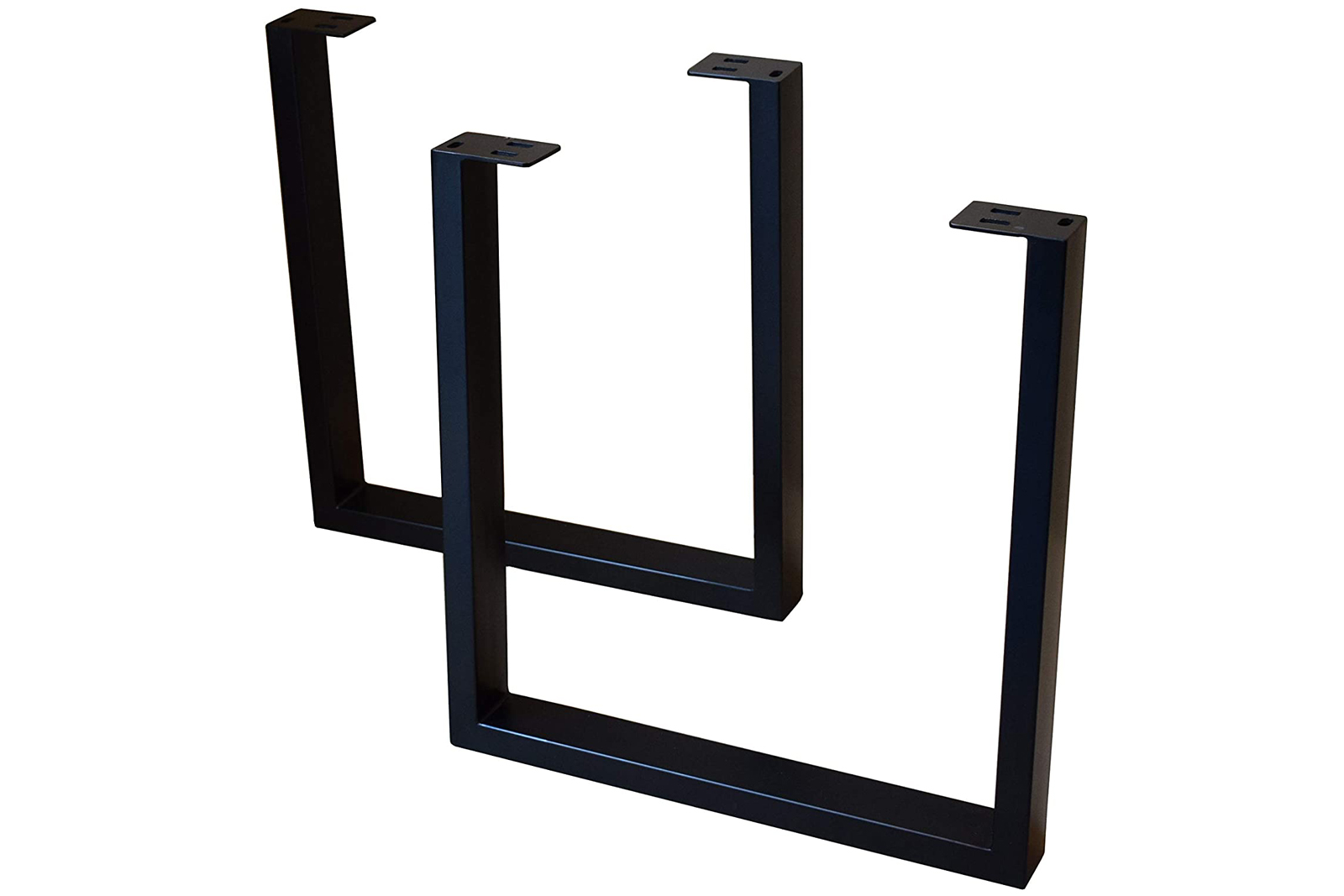 Baumkantentisch Esstisch Akazie Natur 100 x 70 cm schwarz INSA – Bild 5