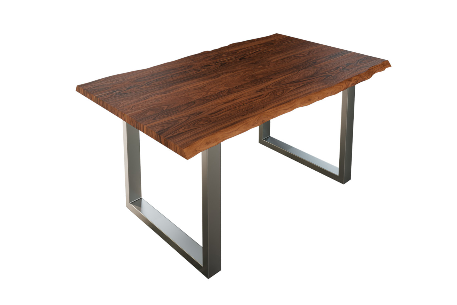 Esstisch Baumkante massiv Akazie nougat 180 x 90 silber Lauren – Bild 2