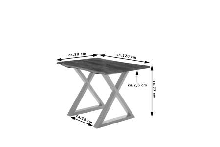 SAM_NEU-Esszimmer-Baumkante-Tische-Lubin-X-Gestell-nuss-silber-120-Lubin_nussbaum_silber_120_03