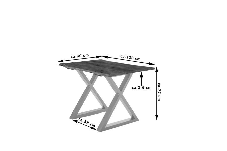 SAM_NEU-Esszimmer-Baumkante-Tische-Lubin-X-Gestell-nuss-silber-120-Lubin_nussbaum_silber_120_03