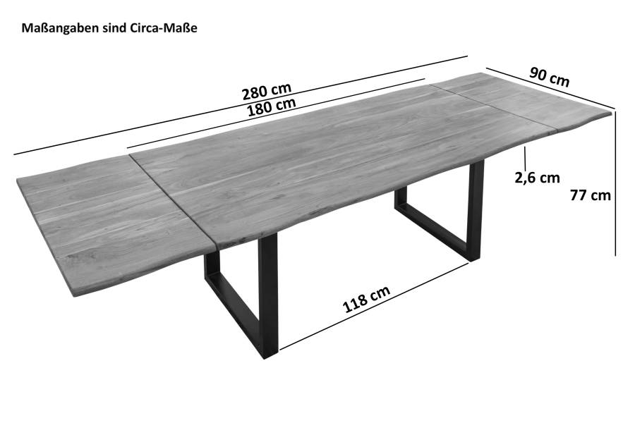 SAM_NEU-Esszimmer-Baumkante-Tische-Norina-mit_Ansteckplatte-stone-schwarz-180260×90-Norina_stone_schwarz_03-2