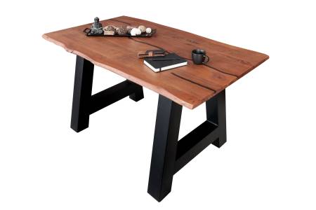 SAM_NEU-Esszimmer-Baumkante-Tische-Polly-Nussbaum-A-Form-schwarz-160-Polly_nuss_160_schwarz_02