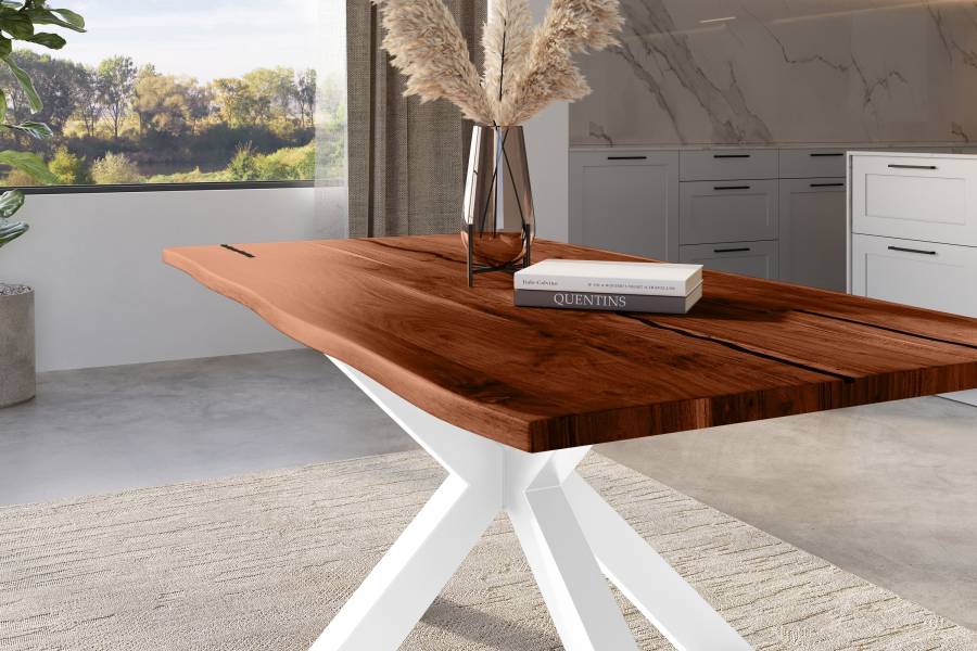 SAM_NEU-Esszimmer-Baumkante-Tische-Polly-Nussbaum-Spider-weiss-140-BKT_Polly_Akazie_nuss_resin_140_Spider_weiss_neu_04