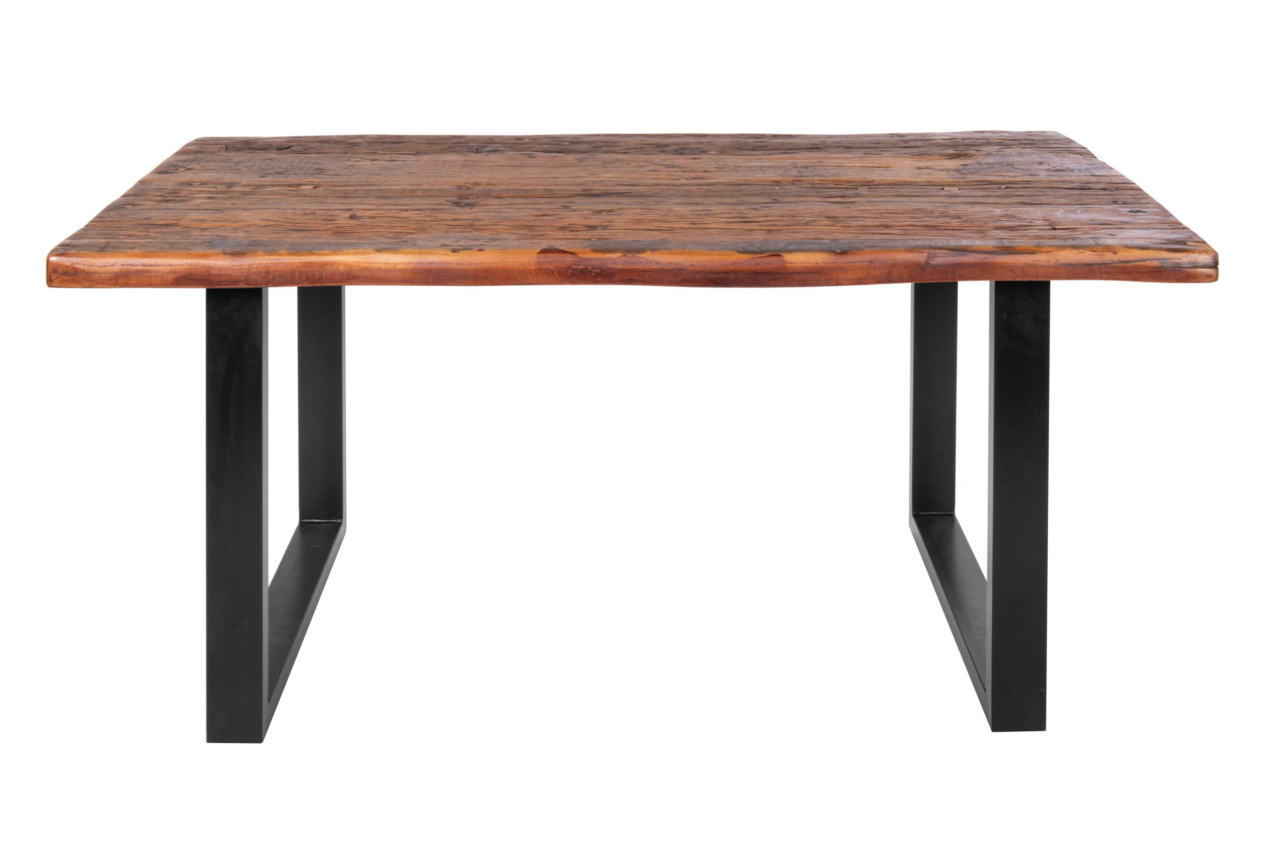 Baumkantentisch Rough Wood Platte 160 x 90 cm U-Gestell schwarz RAMON – Bild 5