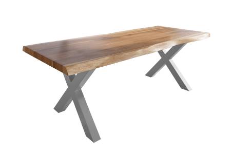 SAM_NEU-Esszimmer-Baumkante-Tische-Titan-Natur-X-Gestell-Silber-240×120-ML_Titan_240_natur_X_silber_01