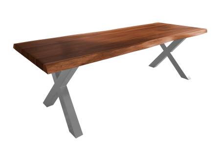 SAM_NEU-Esszimmer-Baumkante-Tische-Titan-Nuss-X-Gestell-Silber-280×120-ML_Titan_280_nuss_X_silber_01