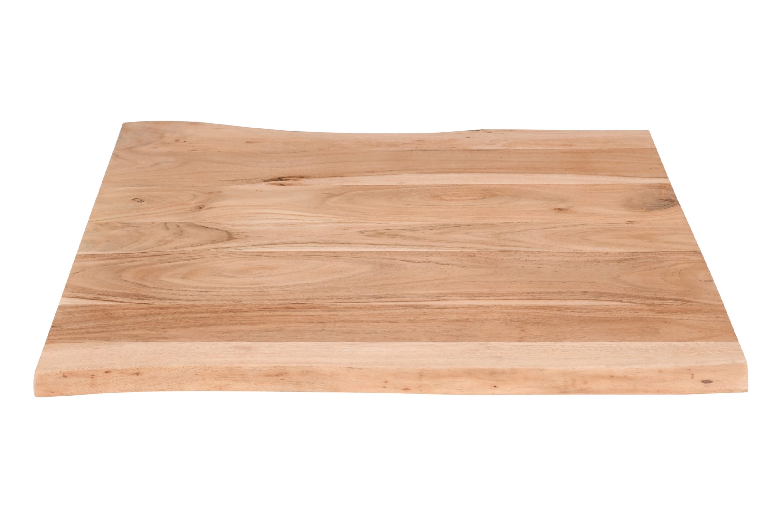 Tischplatte Baumkante Akazie massiv Natur 70 x 70 cm BRASILEIRO – Bild 3