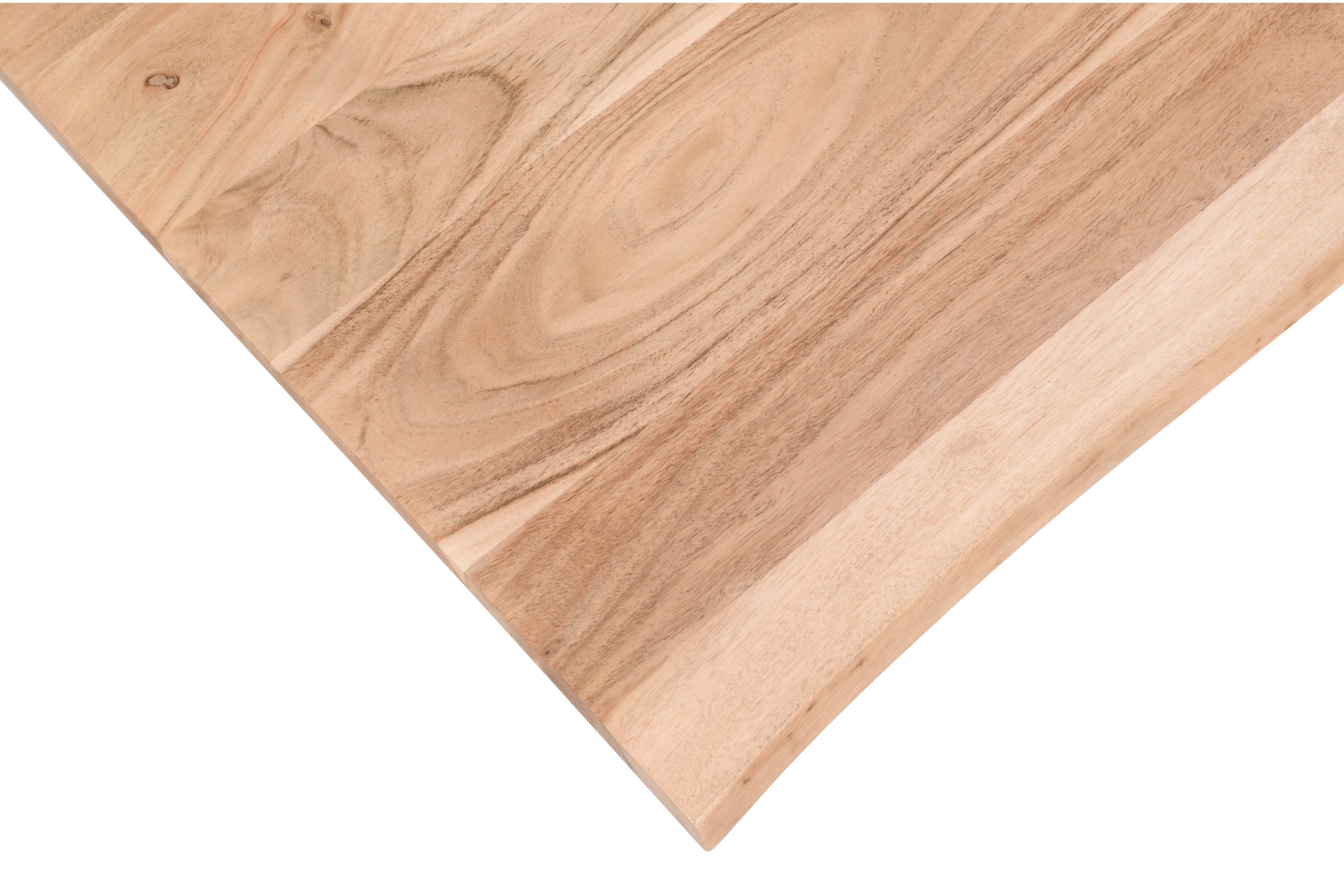Tischplatte Baumkante Akazie massiv Natur 70 x 70 cm BRASILEIRO – Bild 4