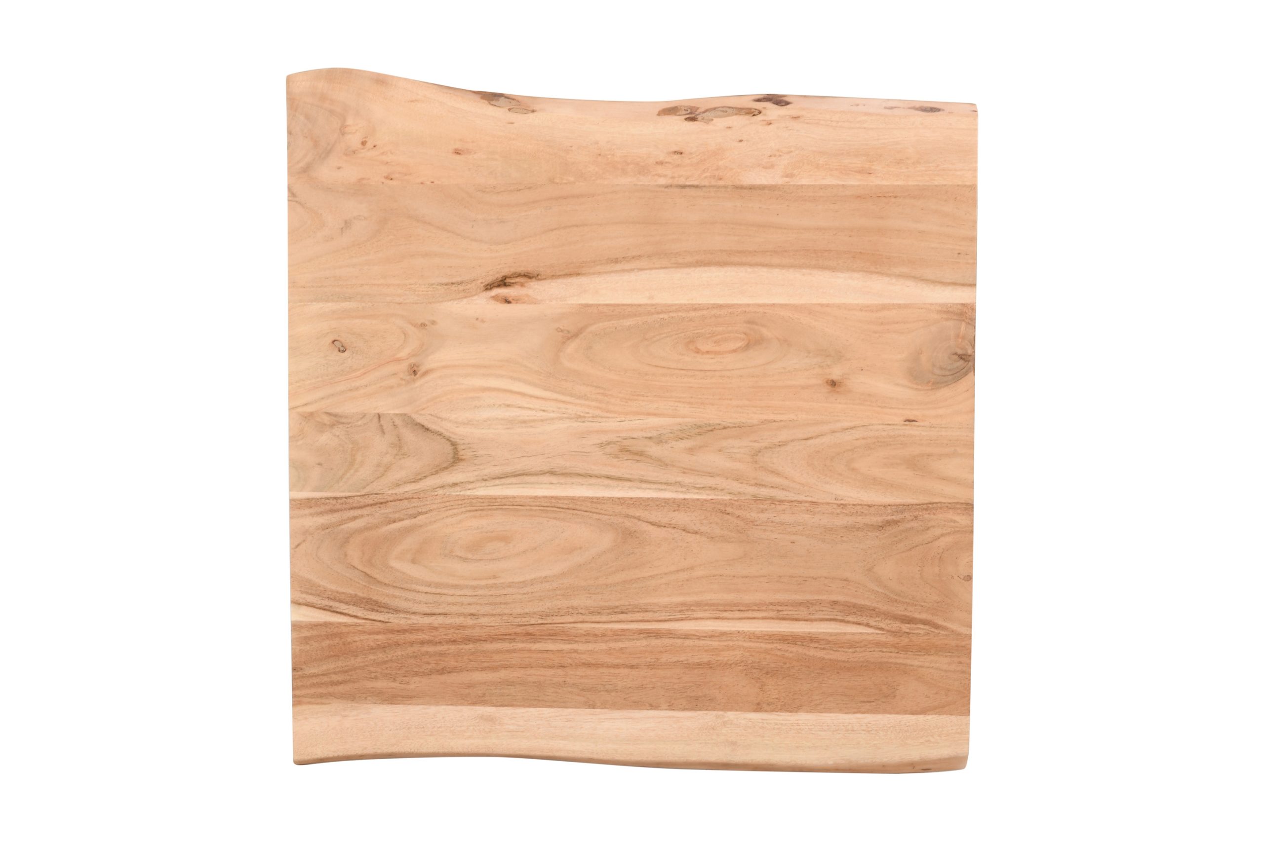 Tischplatte Baumkante Akazie massiv Natur 70 x 70 cm BRASILEIRO – Bild 5