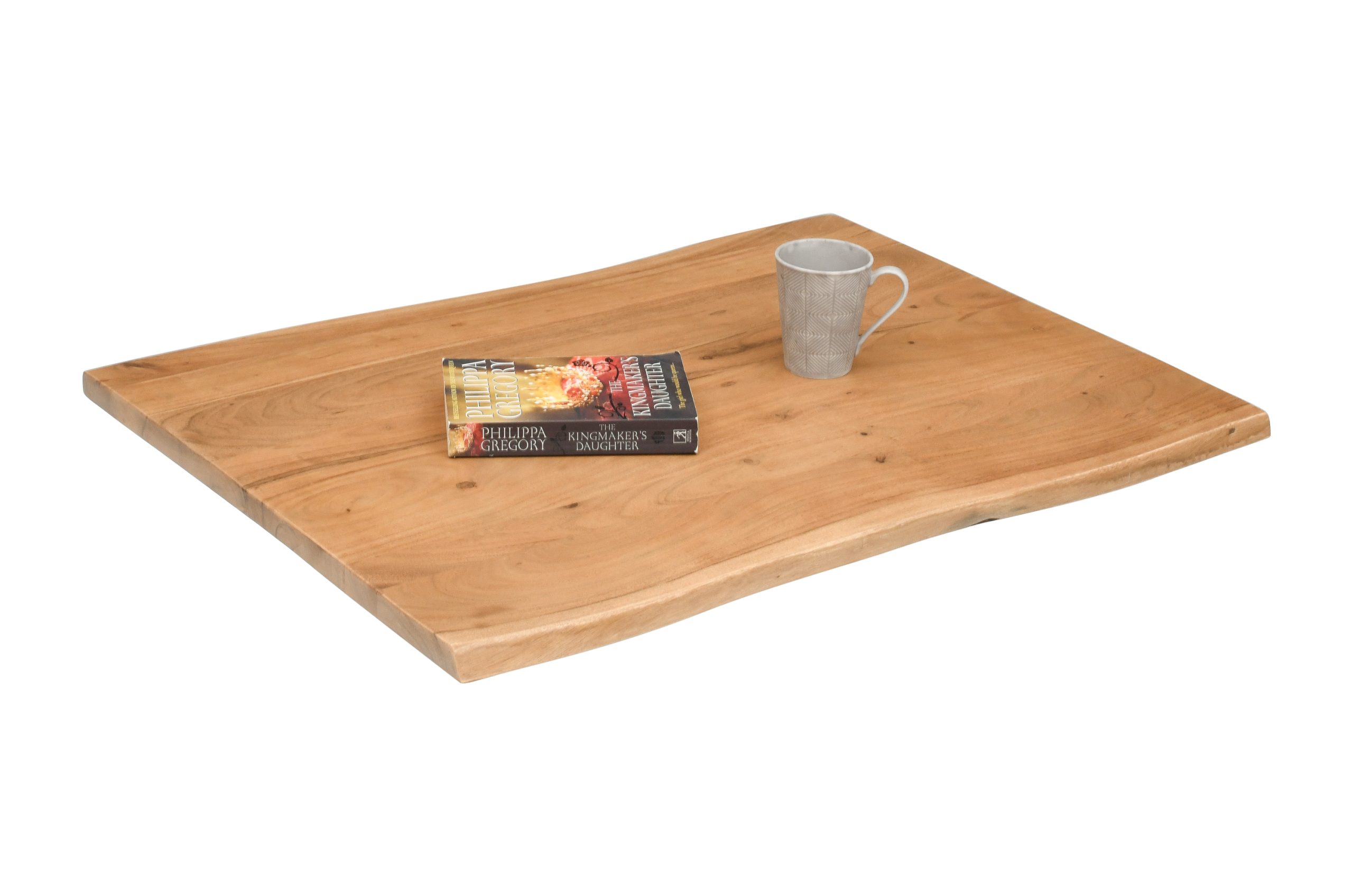 Tischplatte Baumkante Akazie Eiche 80 x 60 cm CURT – Bild 5