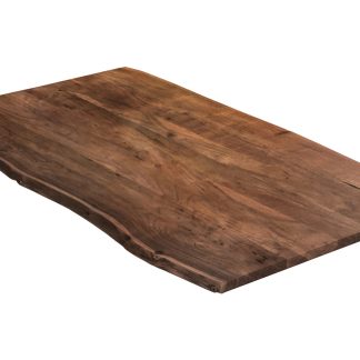 Tischplatte Baumkante Akazie Nussbaum 120 x 80 cm LIAN