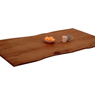 Tischplatte Baumkante Akazie Nussbaum 240 x 100 cm BERN